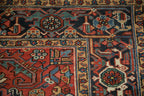Vintage Persian Heriz Carpet — 1950s | 6'8" × 8'8"