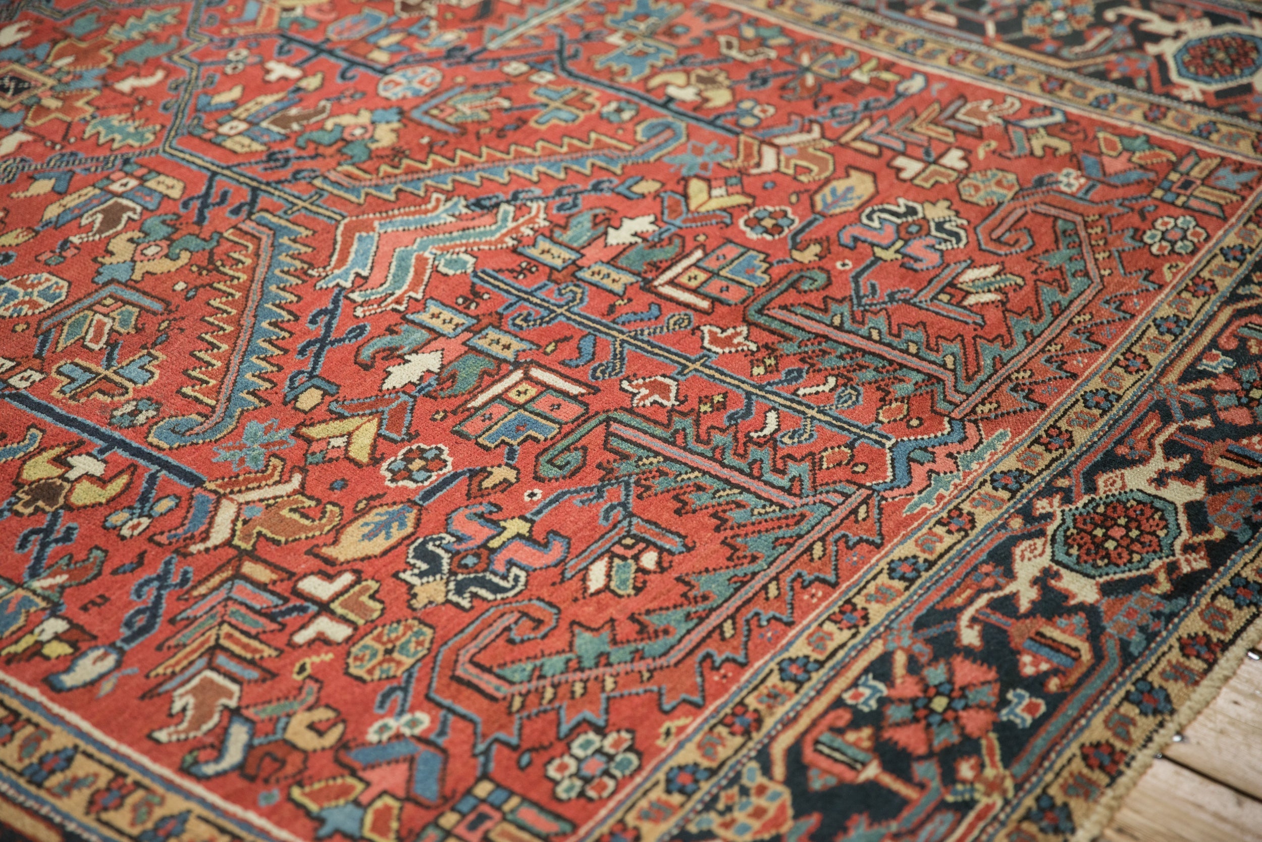 Vintage Persian Heriz Carpet — 1950s | 6'8" × 8'8"