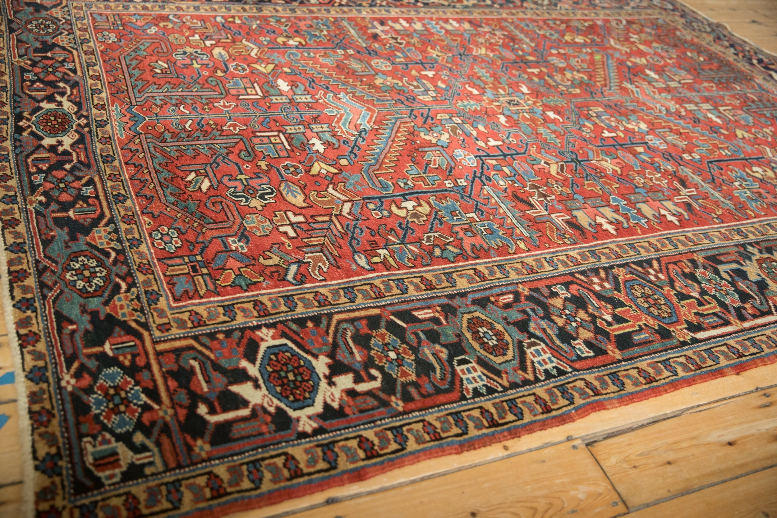 Vintage Persian Heriz Carpet — 1950s | 6'8" × 8'8"