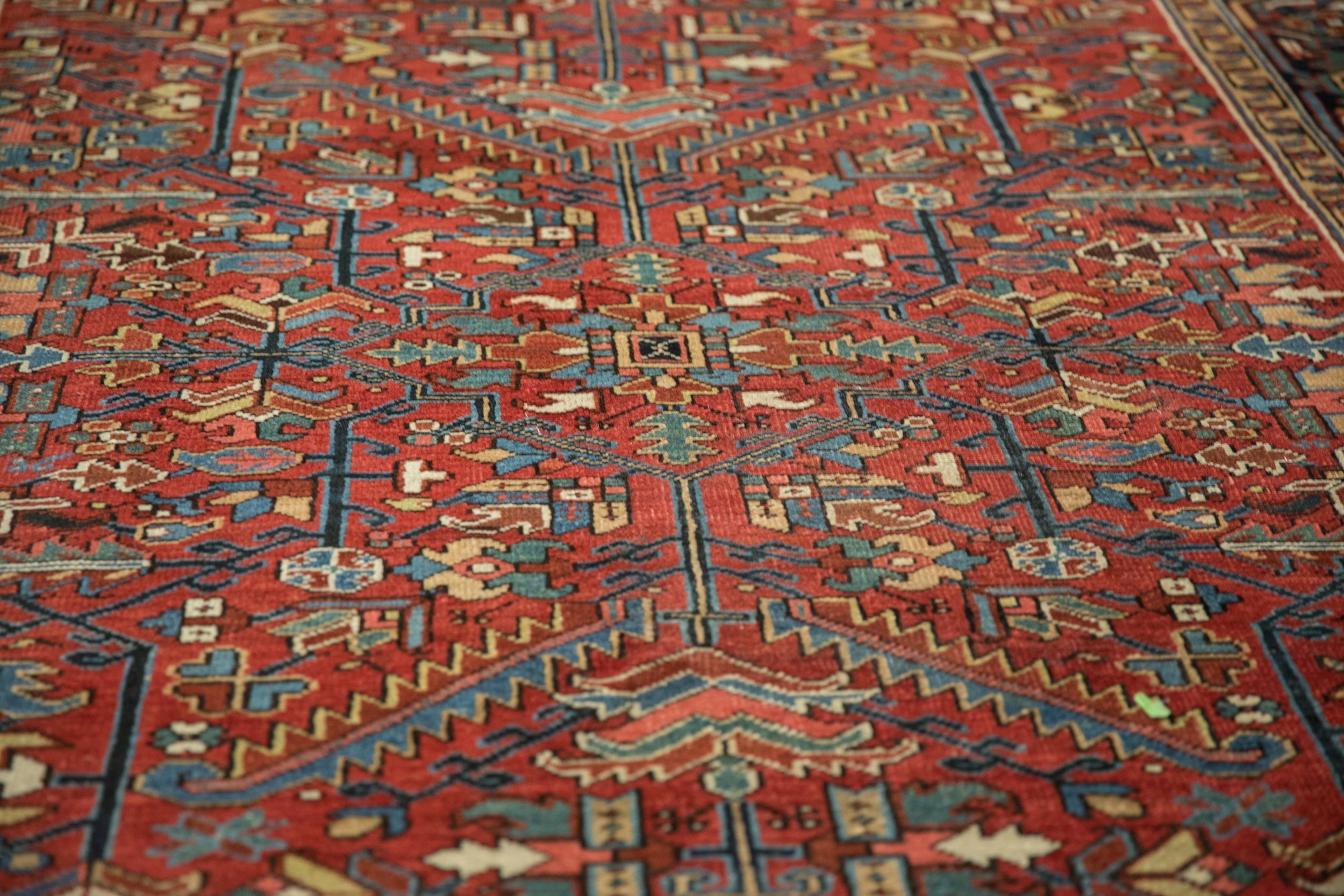 Vintage Persian Heriz Carpet — 1950s | 6'8" × 8'8"