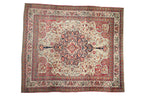 Antique Persian Kerman Carpet (1895–1910) – Hand-Knotted Wool 9x10