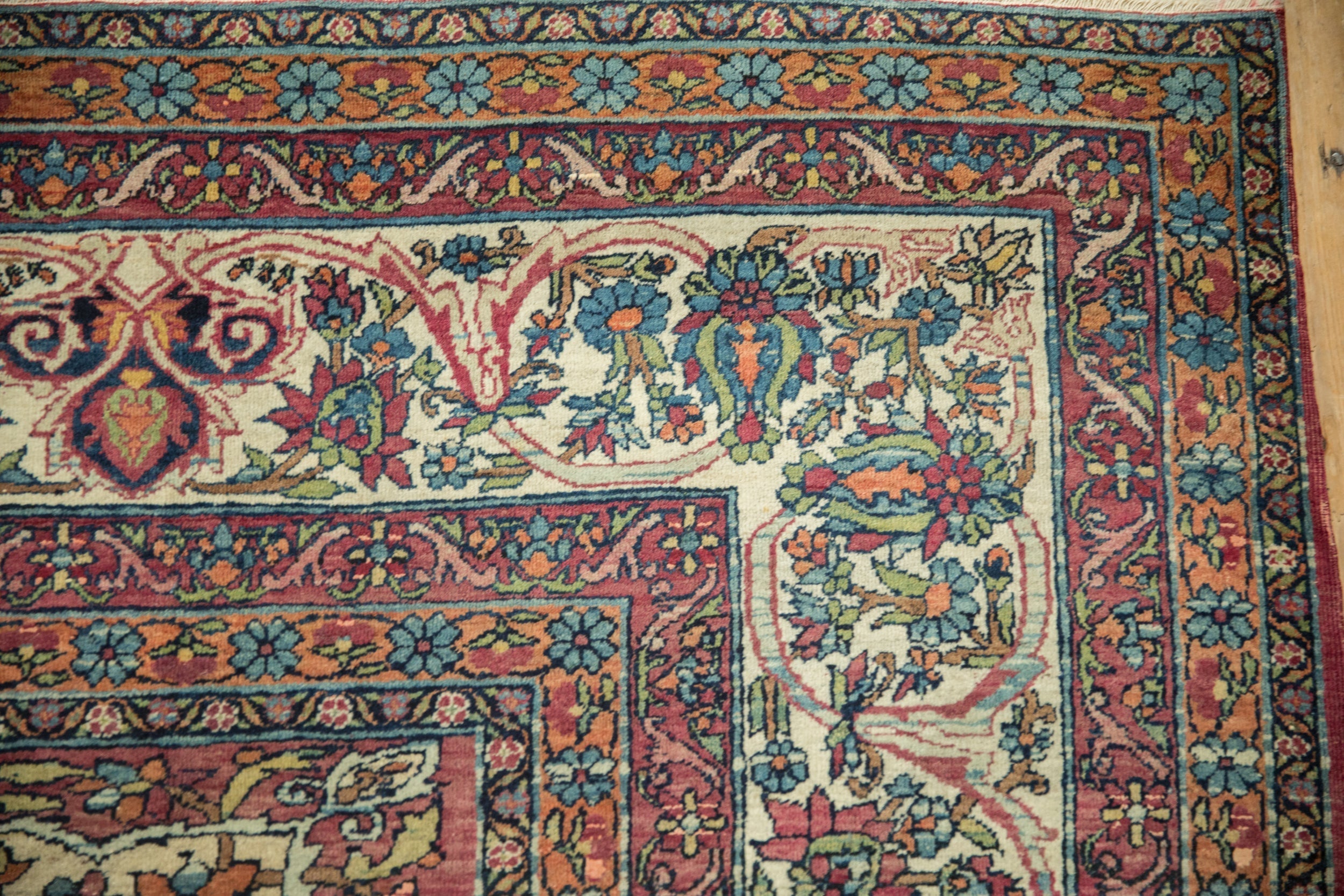 Antique Persian Kerman Carpet (1895–1910) – Hand-Knotted Wool 9x10