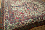 Antique Persian Kerman Carpet (1895–1910) – Hand-Knotted Wool 9x10