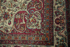 Antique Persian Kerman Carpet (1895–1910) – Hand-Knotted Wool 9x10