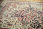 Antique Persian Kerman Carpet (1895–1910) – Hand-Knotted Wool 9x10