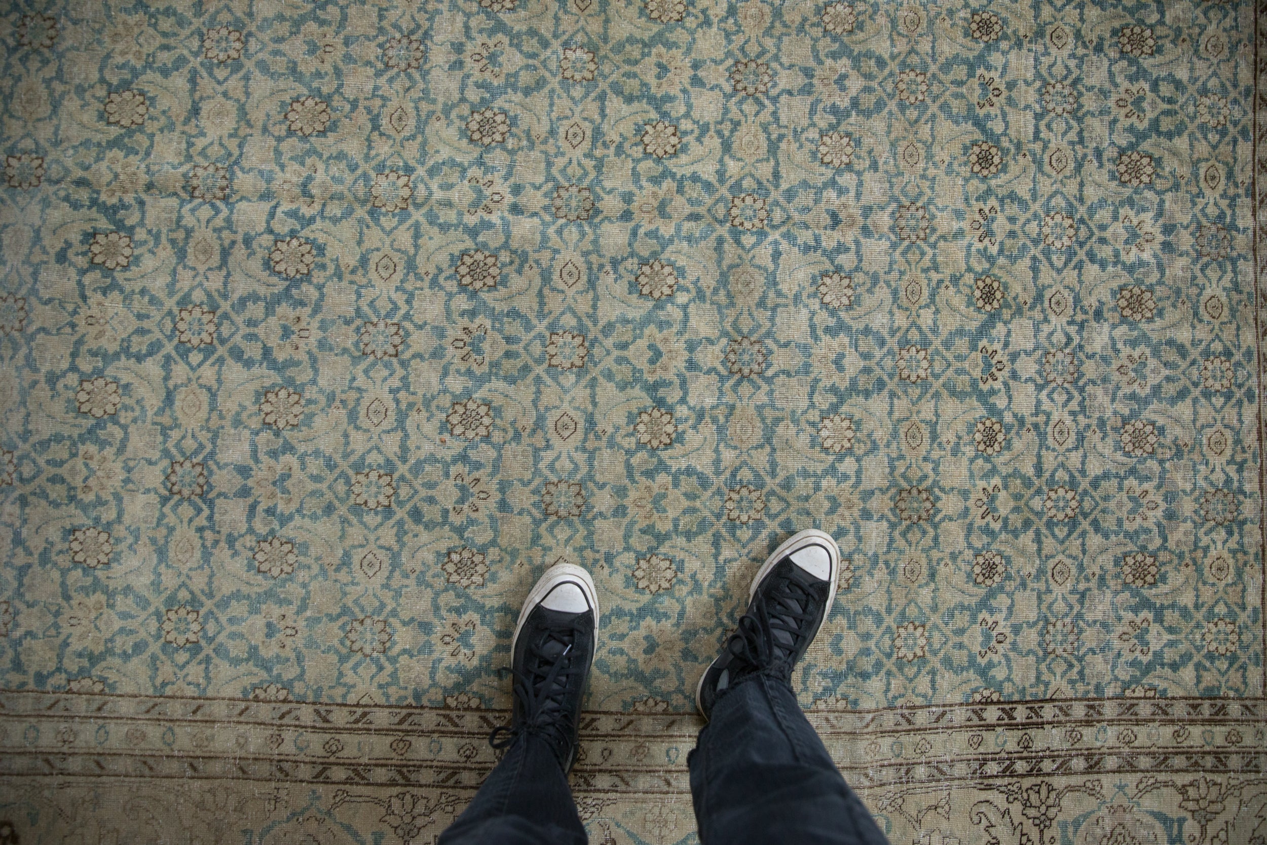Vintage Persian Tabriz Carpet — 1950s | 7'2" x 9'10"