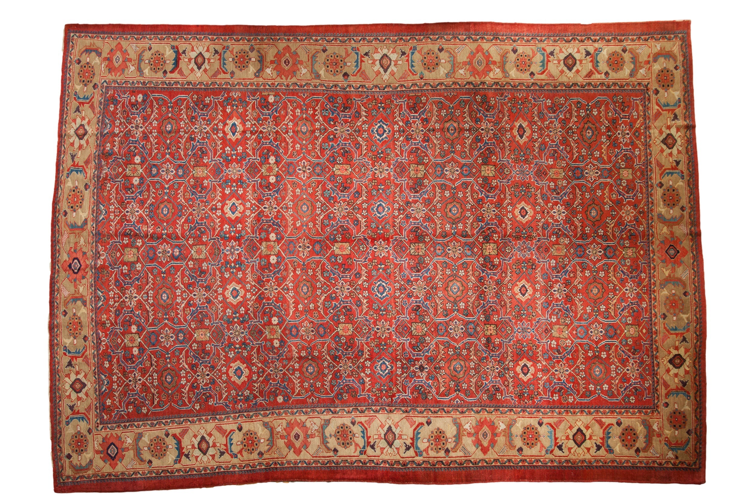 Vintage Persian Mahal Carpet — 1930s | 10'6" × 14'6"