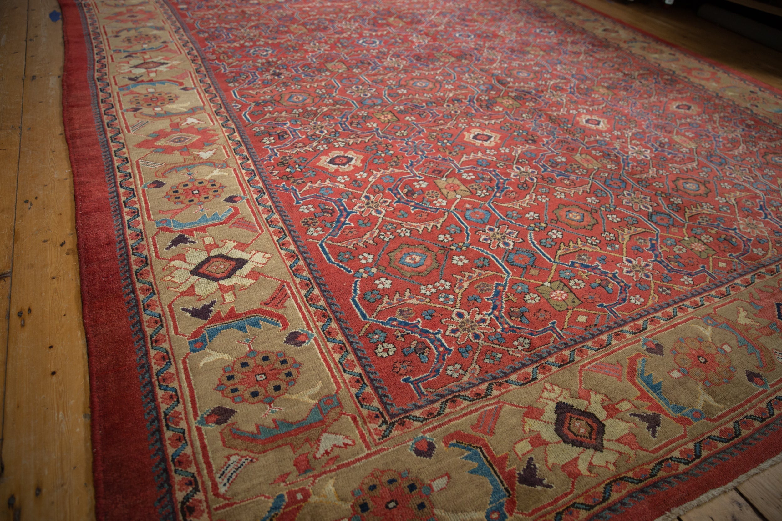 Vintage Persian Mahal Carpet — 1930s | 10'6" × 14'6"