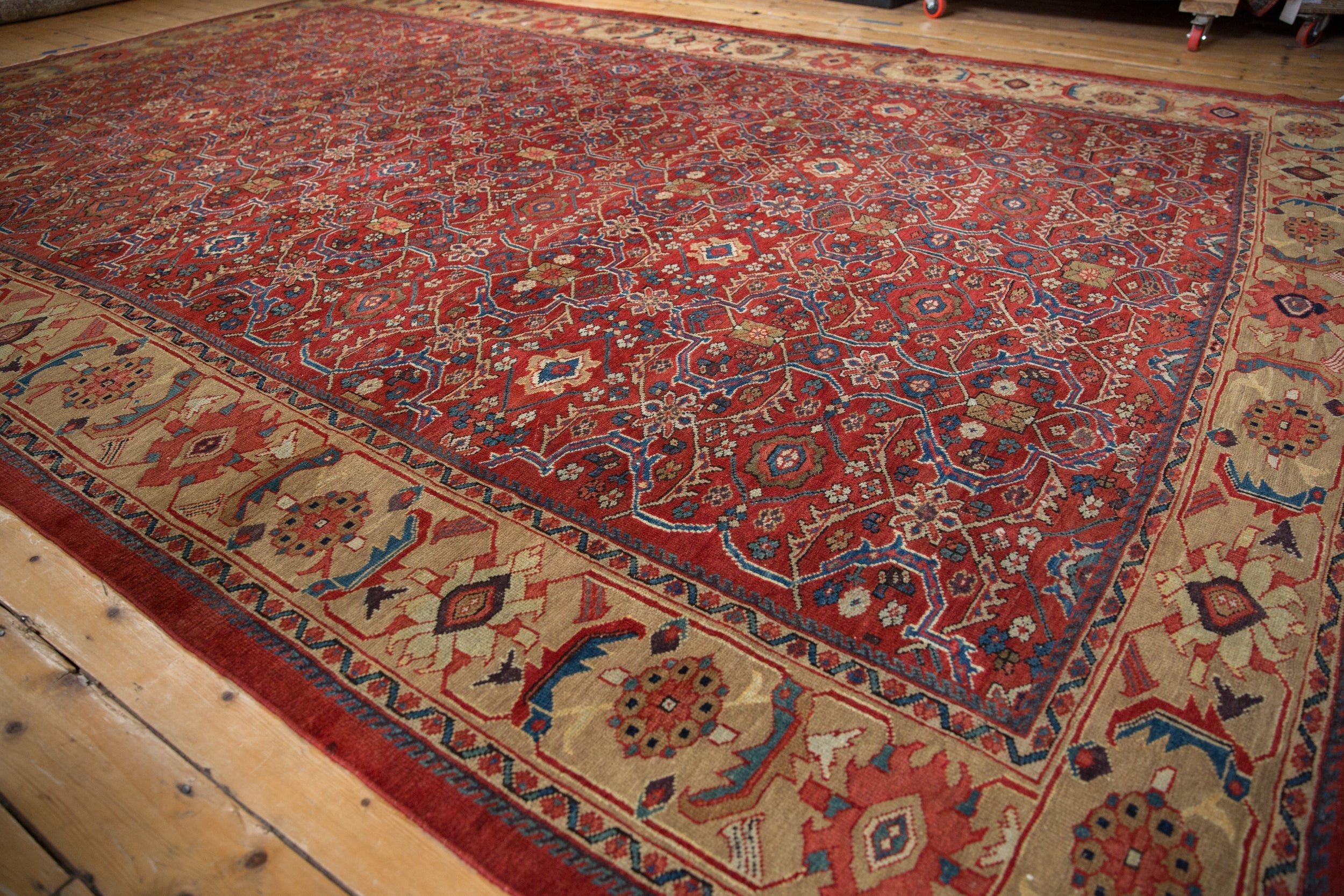 Vintage Persian Mahal Carpet — 1930s | 10'6" × 14'6"