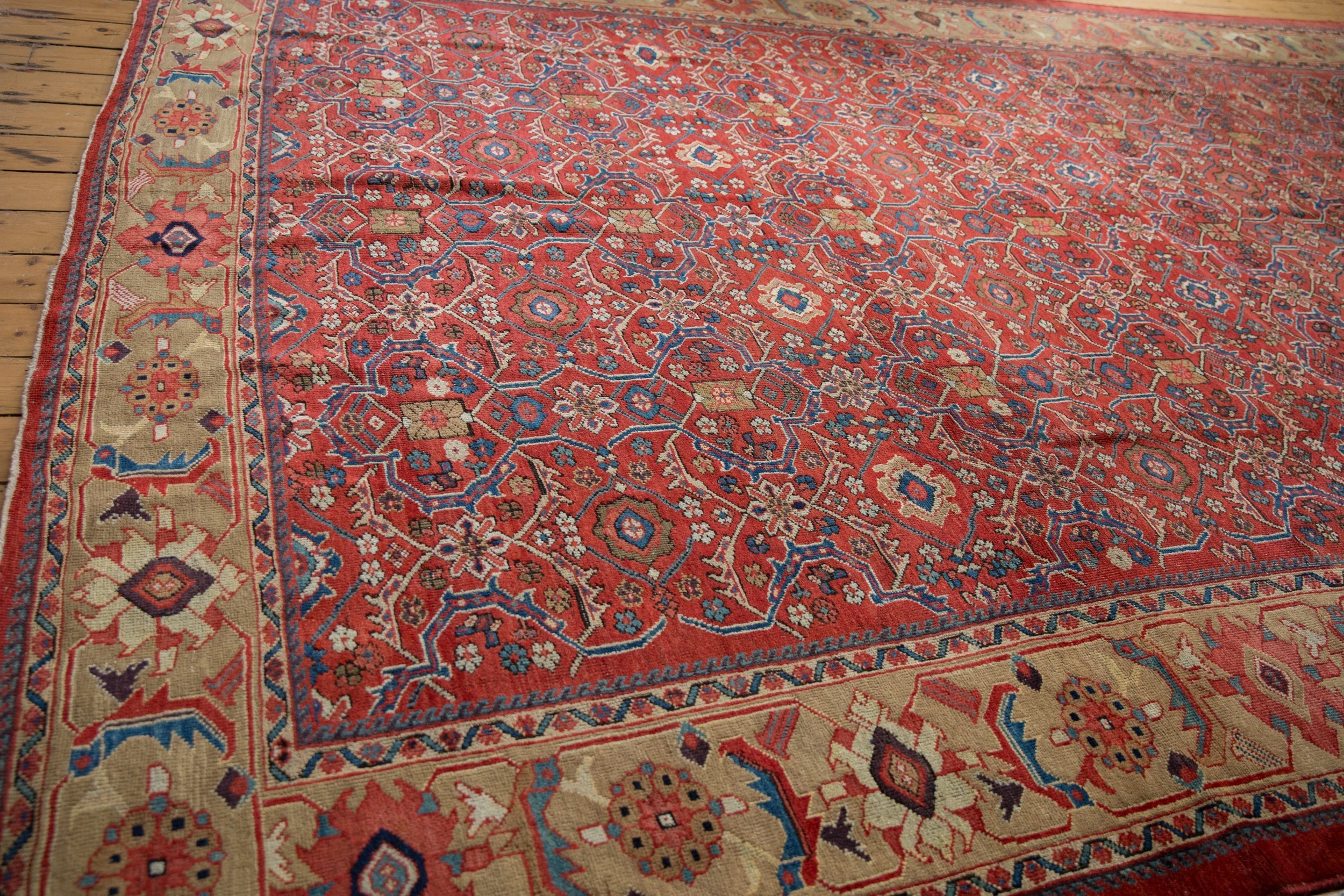 Vintage Persian Mahal Carpet — 1930s | 10'6" × 14'6"