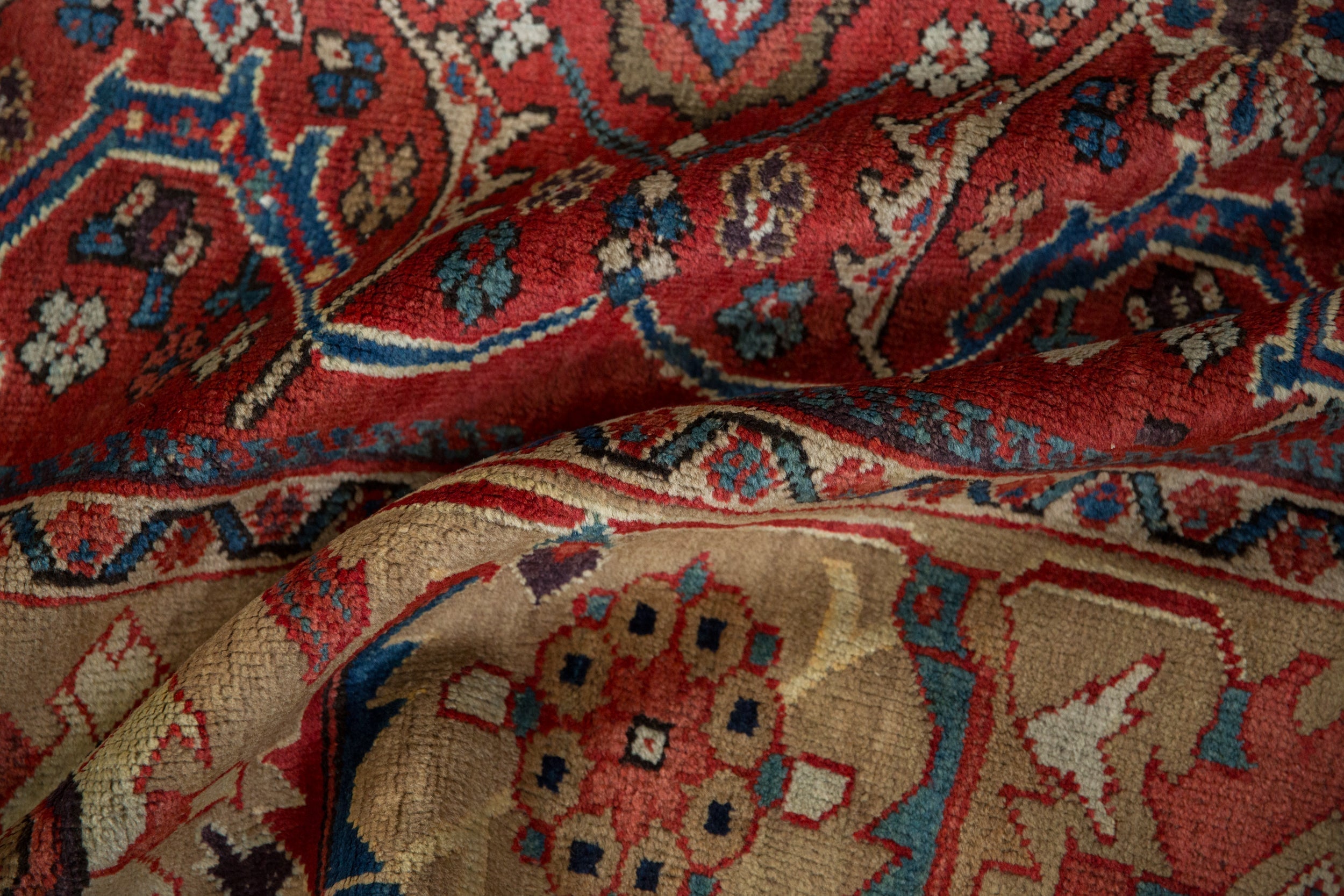 Vintage Persian Mahal Carpet — 1930s | 10'6" × 14'6"