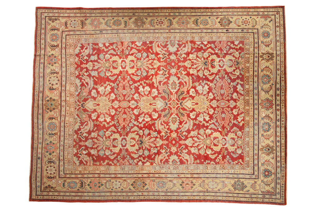 Vintage Persian Mahal Carpet — 1930s | 9' × 11'6"