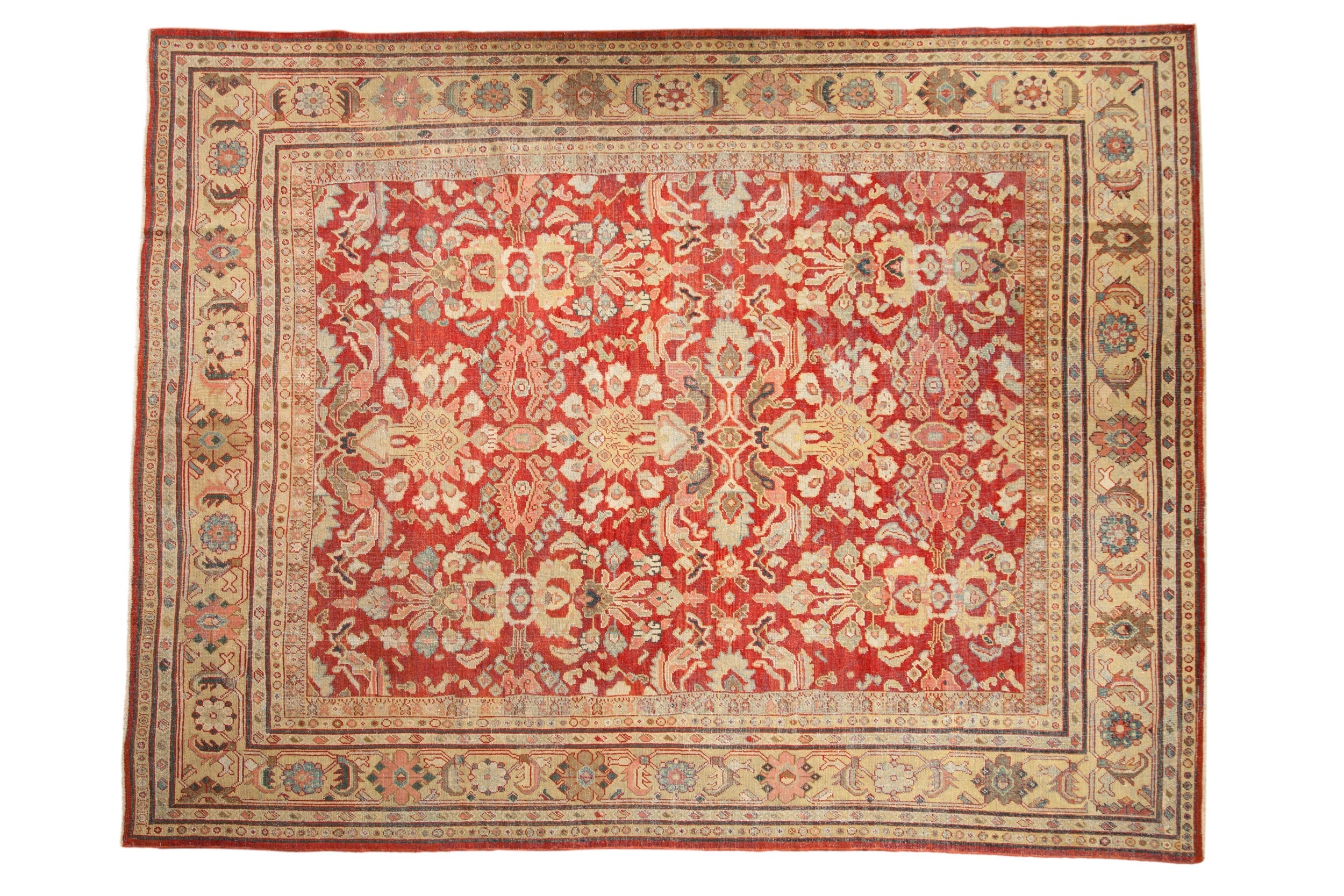 Vintage Persian Mahal Carpet — 1930s | 9' × 11'6"