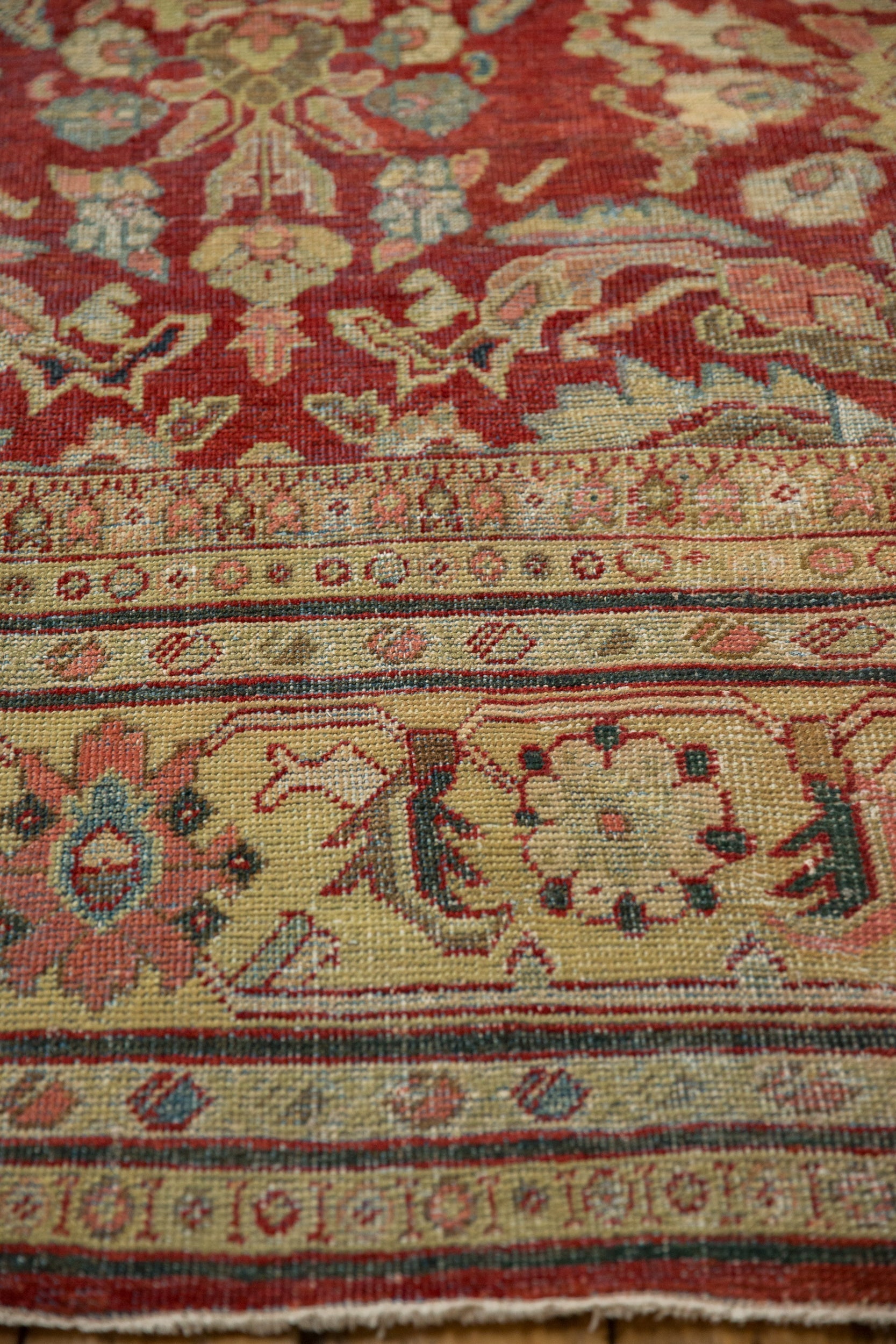 Vintage Persian Mahal Carpet — 1930s | 9' × 11'6"