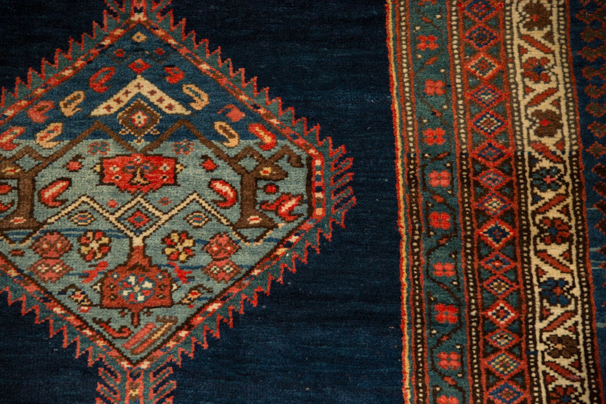 Antique Persian Bijar Rug Runner — 1920s | 3'8" x 15'