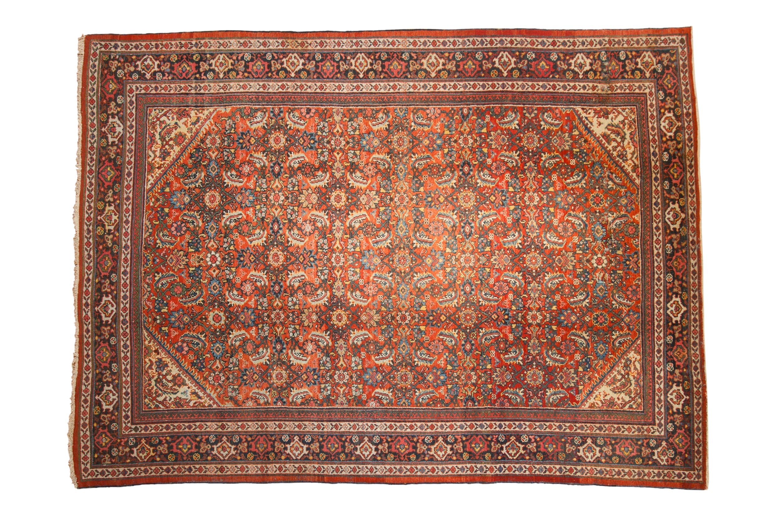 Vintage Persian Mahal Carpet — 1950s | 7'10" × 10'7"