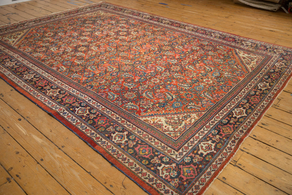 Vintage Persian Mahal Carpet — 1950s | 7'10" × 10'7"