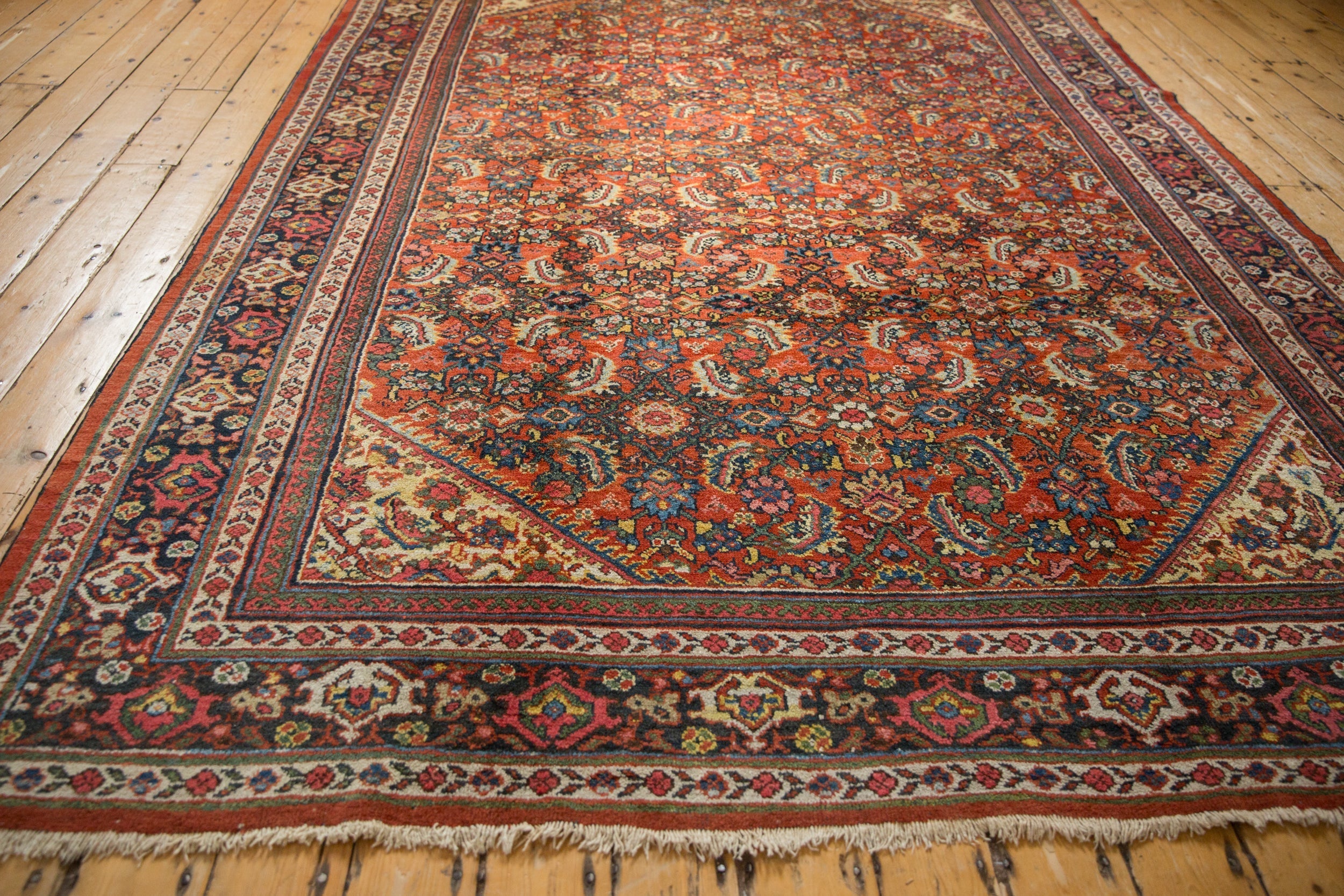 Vintage Persian Mahal Carpet — 1950s | 7'10" × 10'7"