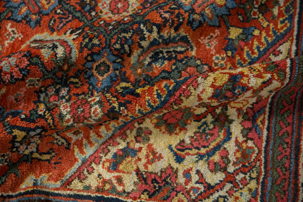Vintage Persian Mahal Carpet — 1950s | 7'10" × 10'7"