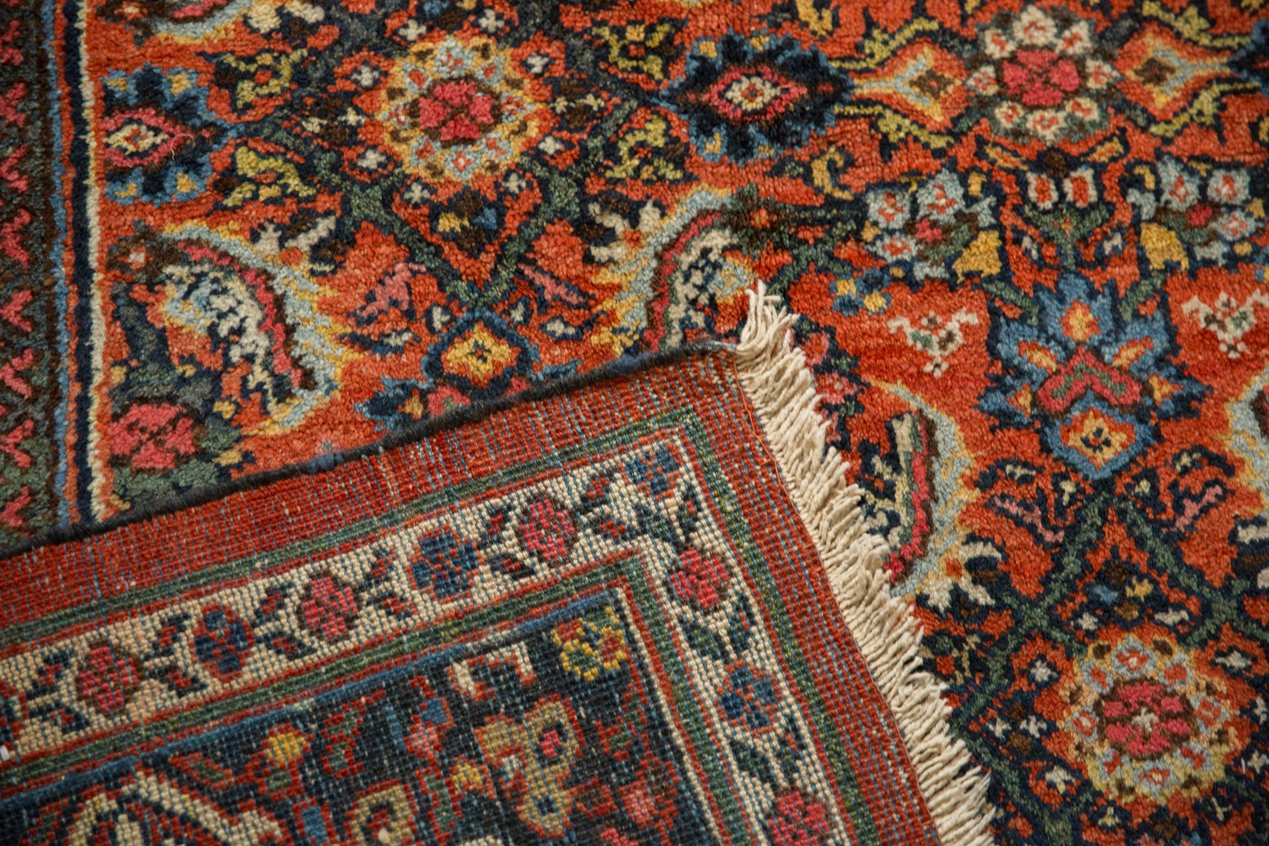 Vintage Persian Mahal Carpet — 1950s | 7'10" × 10'7"