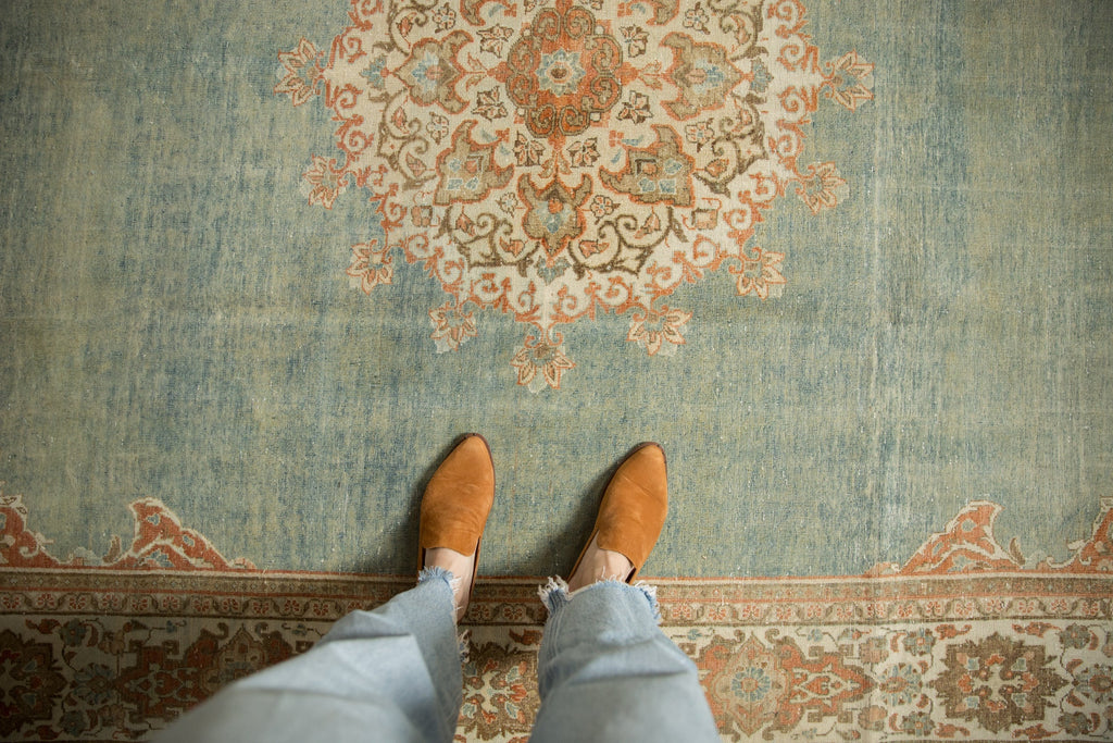 Vintage Persian Mashhad Rug — 1950s | 7' x 10'