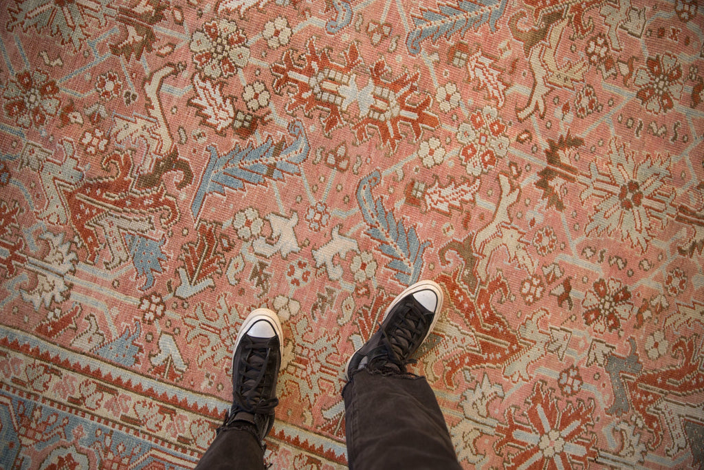 Vintage Persian Heriz Carpet — 1950s | 8'1" × 10'10"