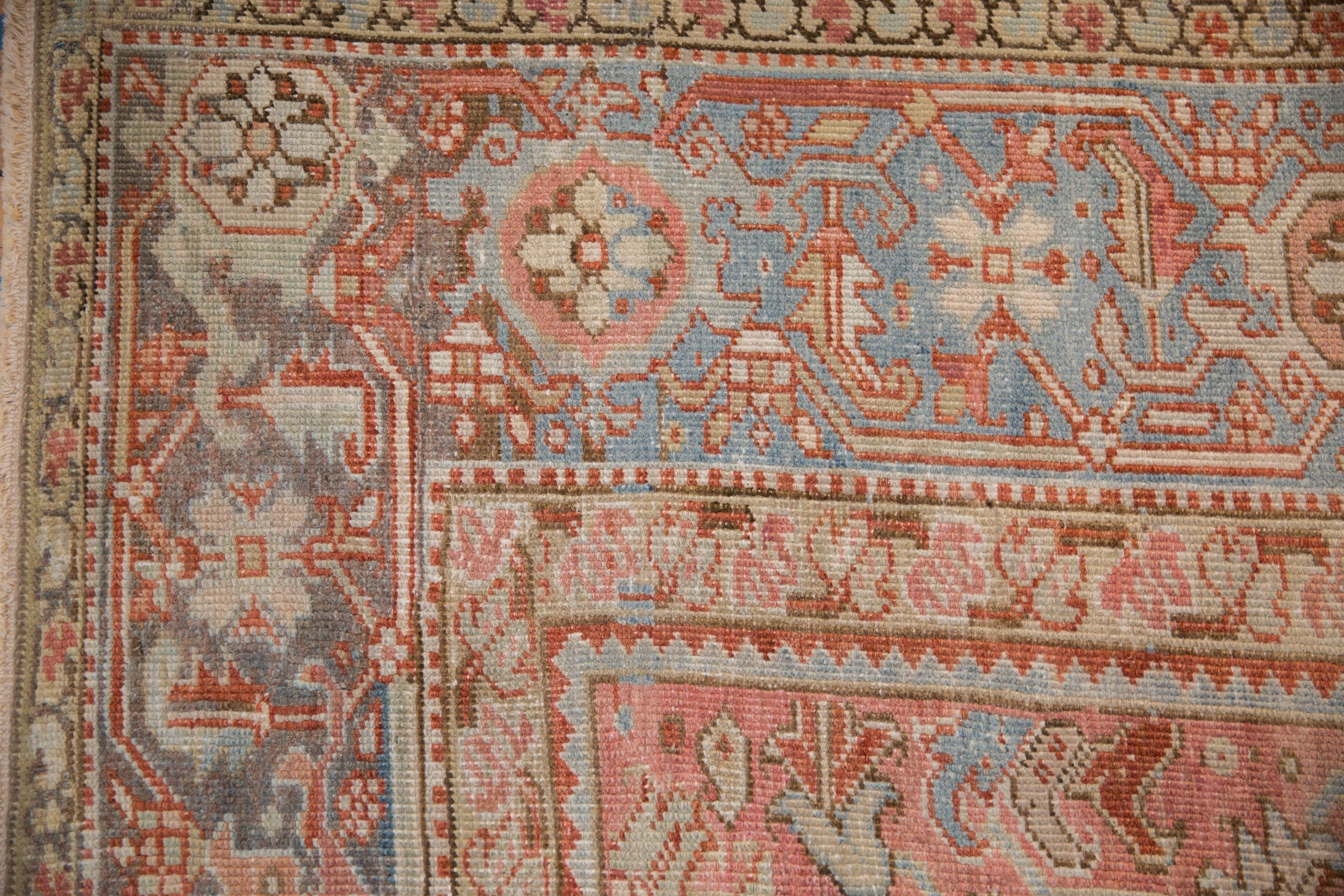 Vintage Persian Heriz Carpet — 1950s | 8'1" × 10'10"
