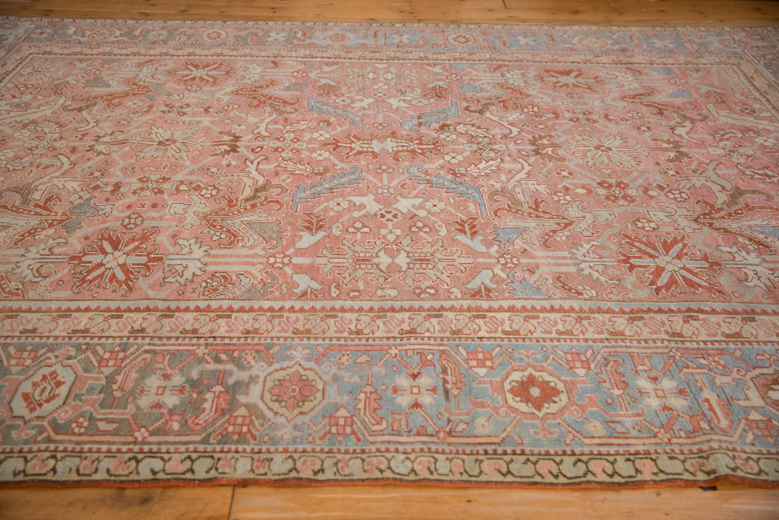 Vintage Persian Heriz Carpet — 1950s | 8'1" × 10'10"