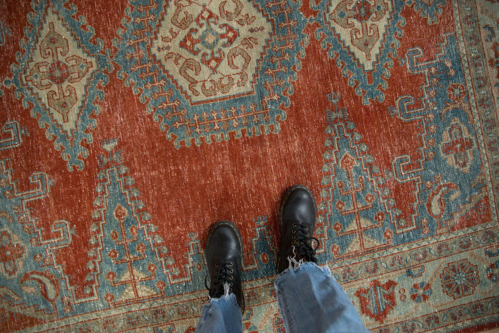 Vintage Persian Veece Square Carpet — 1950s | 6'6" × 7'1"