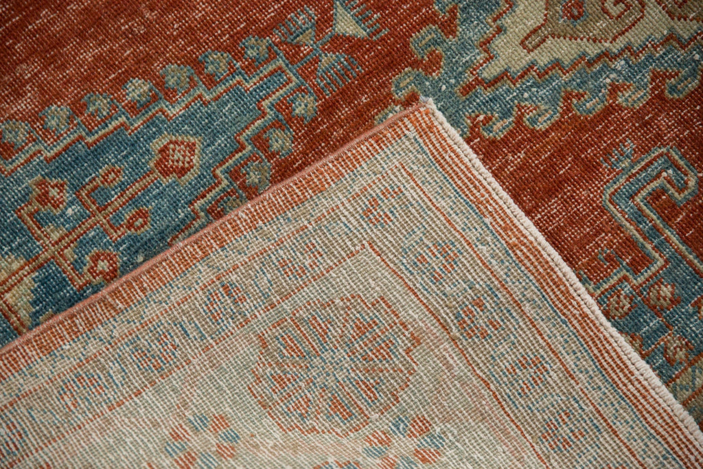 Vintage Persian Veece Square Carpet — 1950s | 6'6" × 7'1"