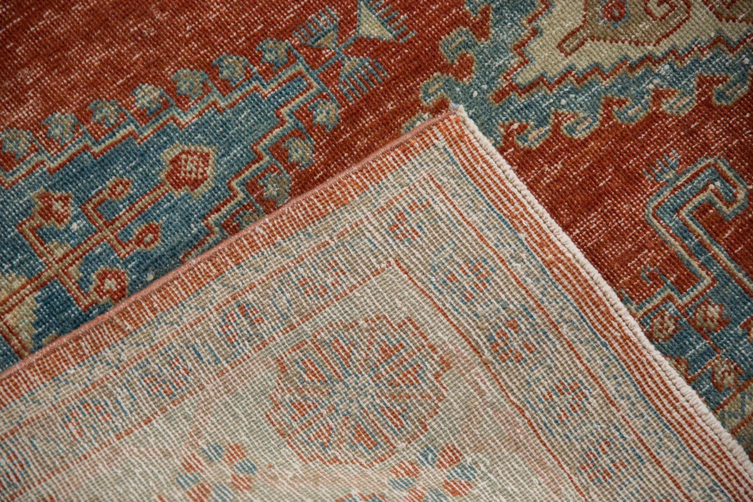 Vintage Persian Veece Square Carpet — 1950s | 6'6" × 7'1"
