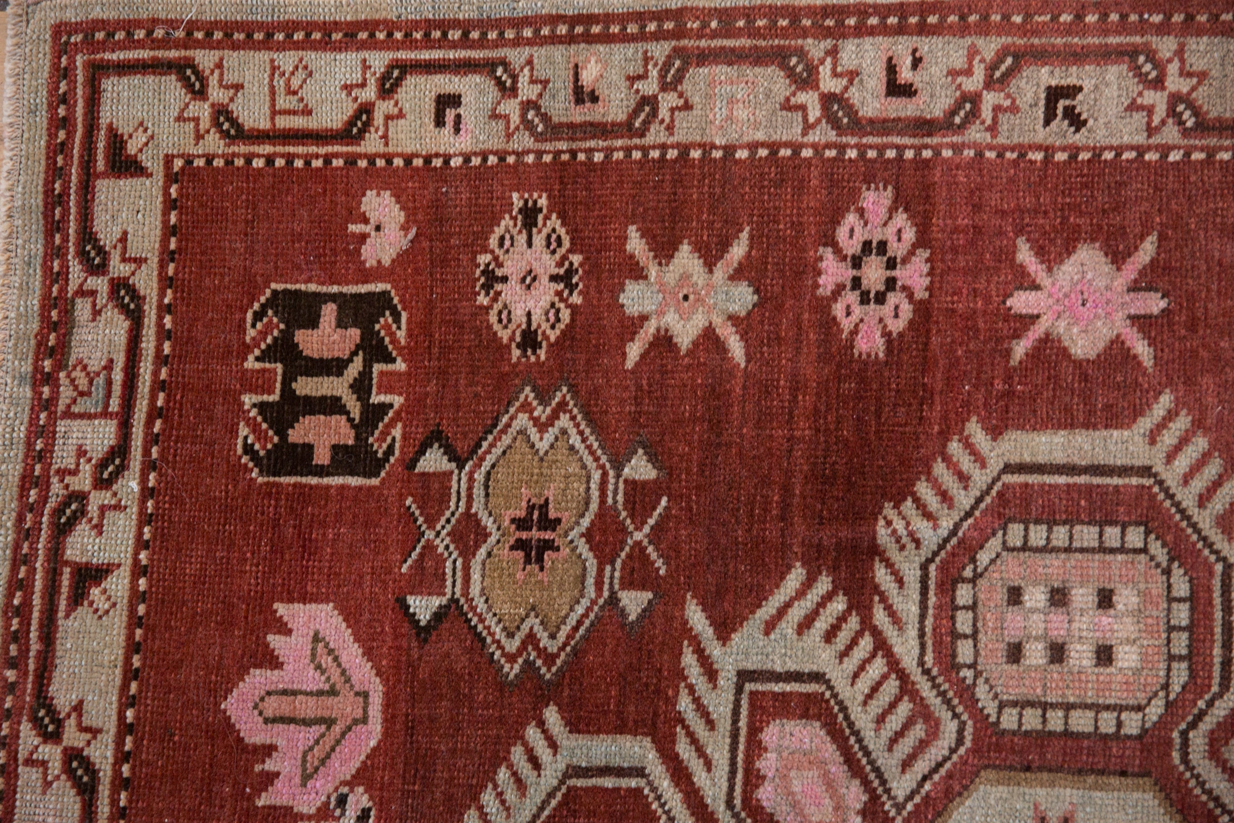 Vintage Caucasian Rug — 1940s | 3'5" x 5'6"