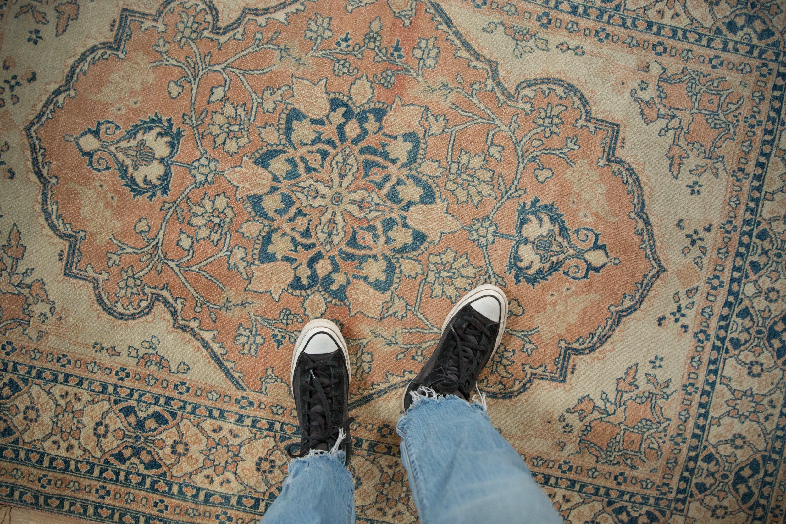 Vintage Persian Tabriz Area Rug — 1930s | 4'6" × 6'