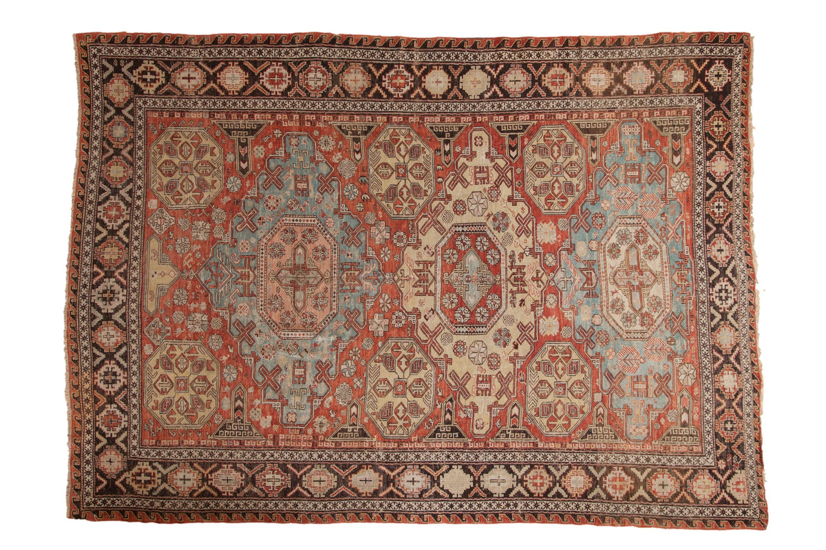 Antique Caucasian Soumac Rug — 1910s | 7'1" x 9'11"