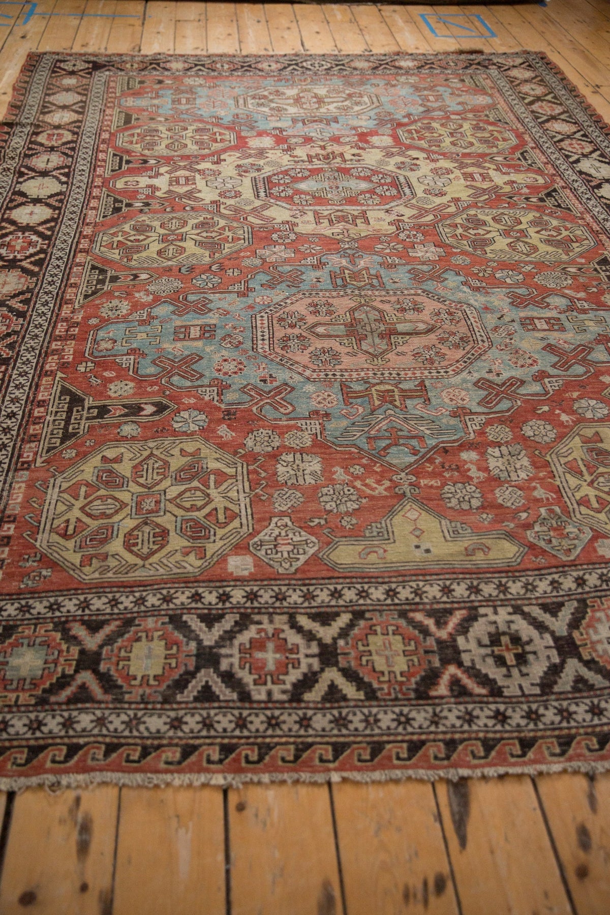Antique Caucasian Soumac Rug — 1910s | 7'1" x 9'11"