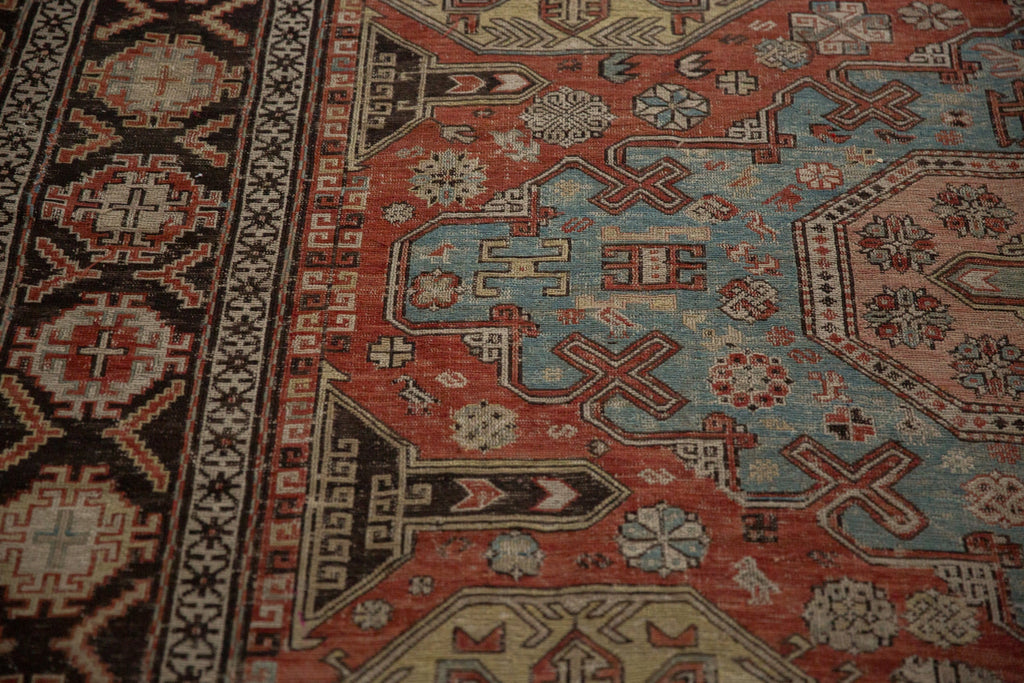 Antique Caucasian Soumac Rug — 1910s | 7'1" x 9'11"