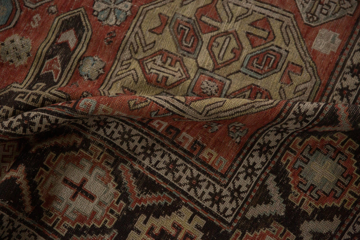 Antique Caucasian Soumac Rug — 1910s | 7'1" x 9'11"