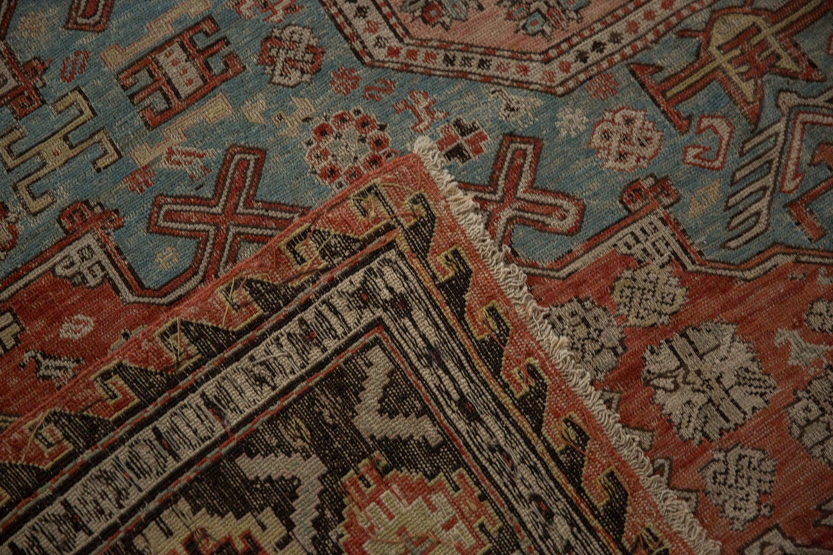 Antique Caucasian Soumac Rug — 1910s | 7'1" x 9'11"