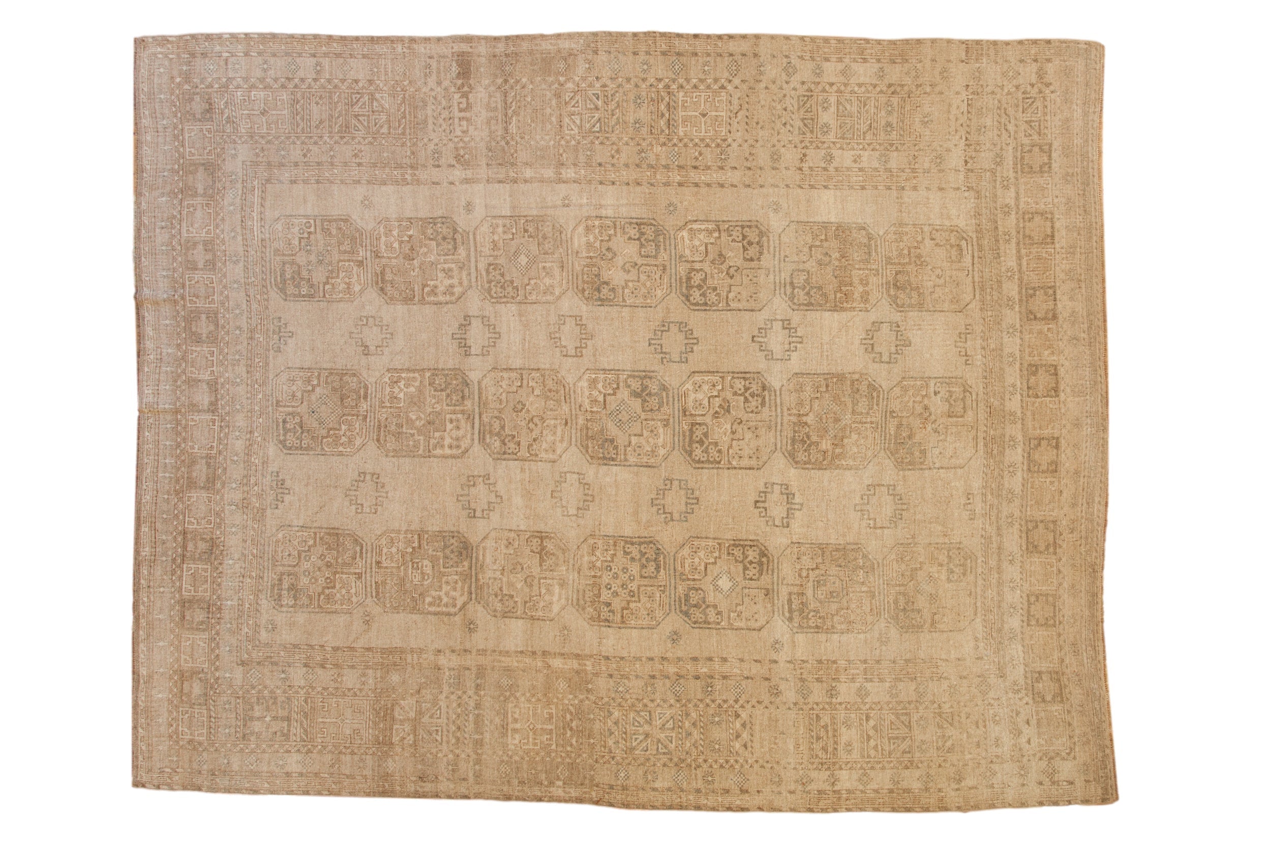 Vintage Afghan Ersari Carpet — 1950s | 8'4" x 10'7"