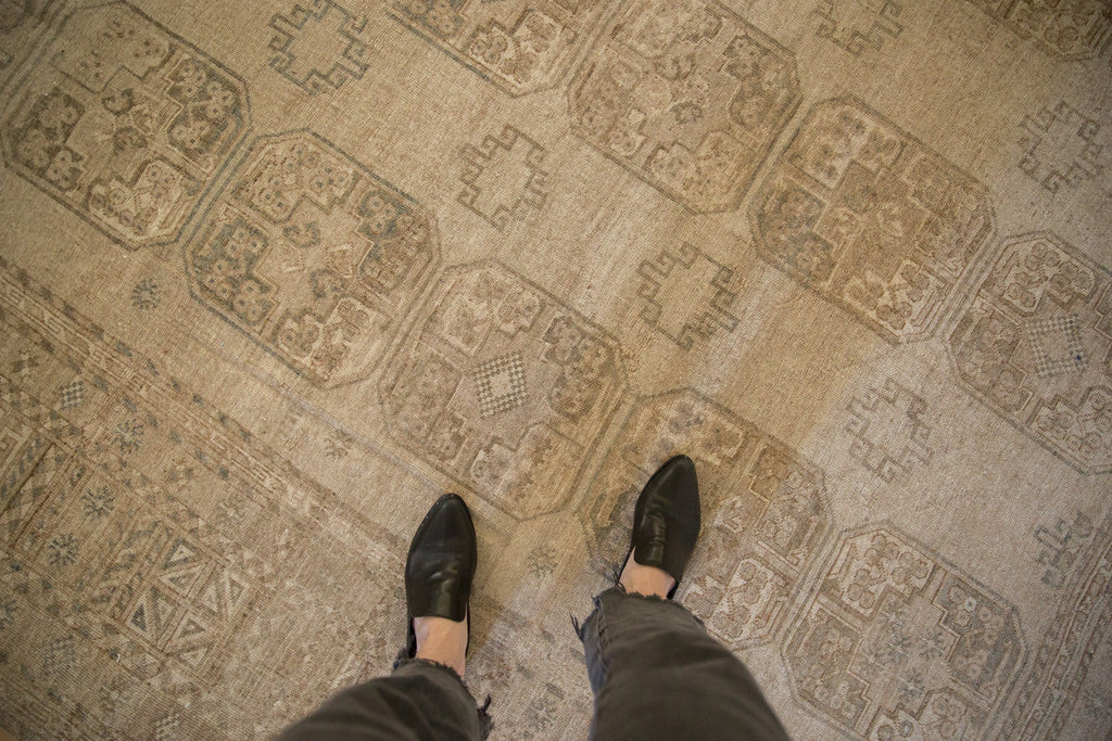 Vintage Afghan Ersari Carpet — 1950s | 8'4" x 10'7"