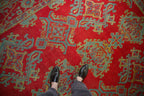 Vintage Turkish Oushak Carpet — 1940s | 11'9" x 13'8"