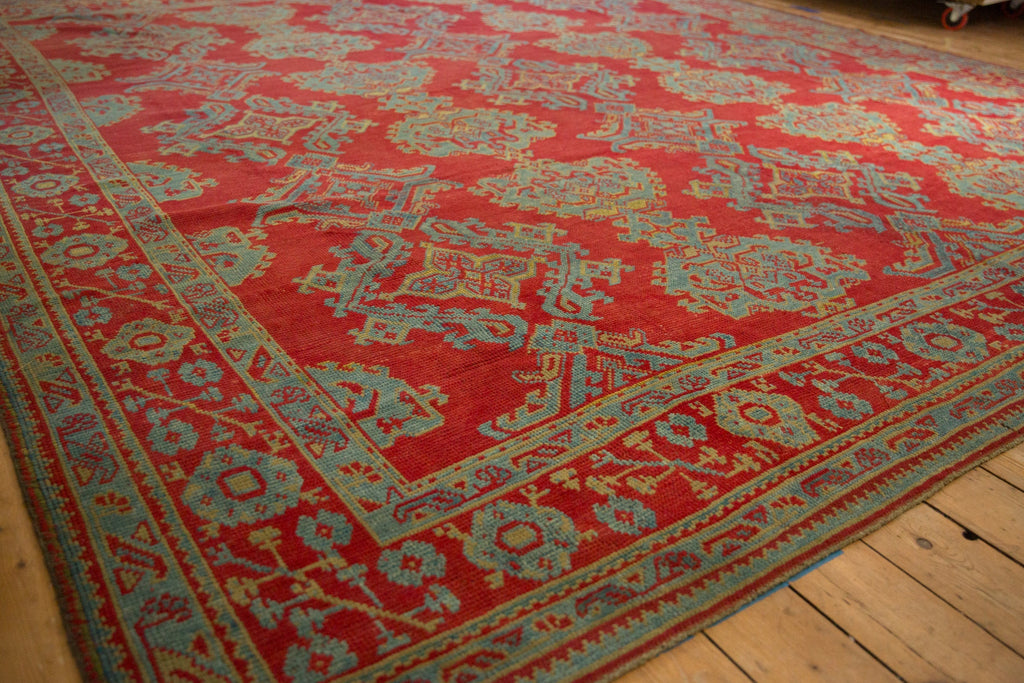Vintage Turkish Oushak Carpet — 1940s | 11'9" x 13'8"
