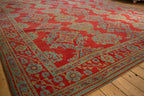 Vintage Turkish Oushak Carpet — 1940s | 11'9" x 13'8"