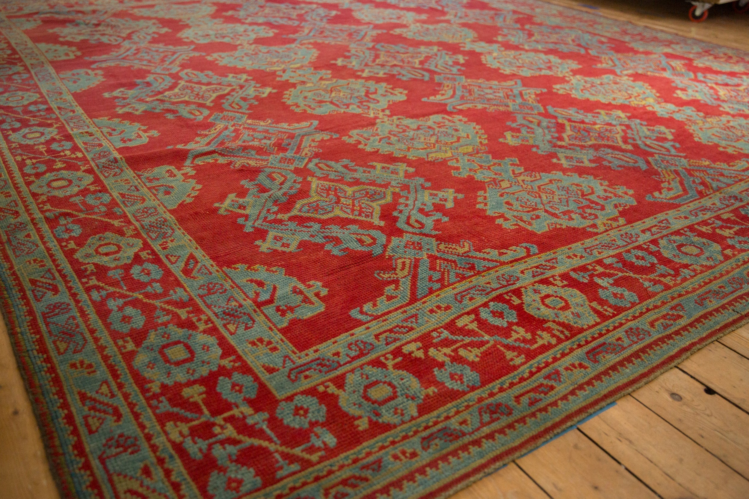 Vintage Turkish Oushak Carpet — 1940s | 11'9" x 13'8"