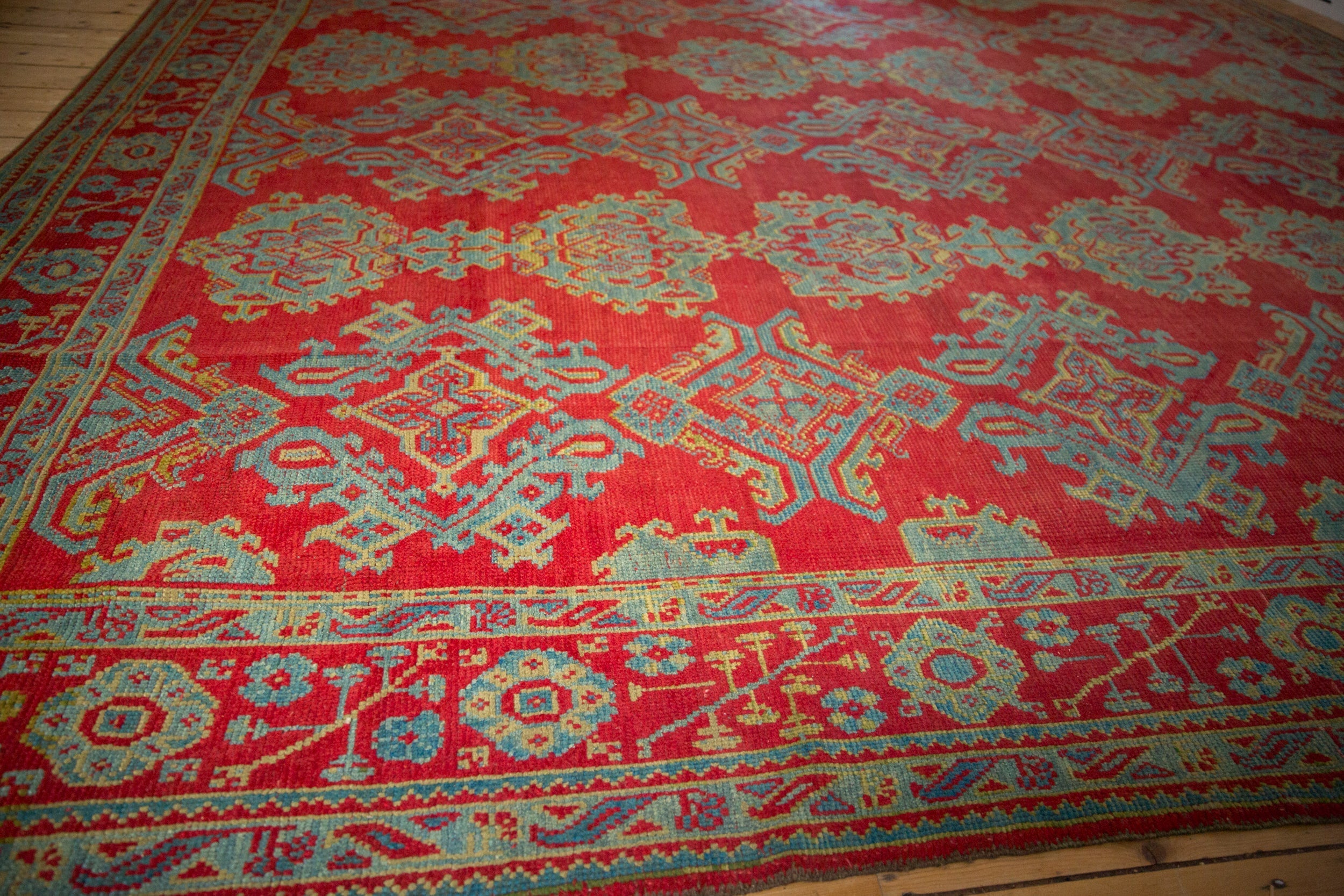 Vintage Turkish Oushak Carpet — 1940s | 11'9" x 13'8"
