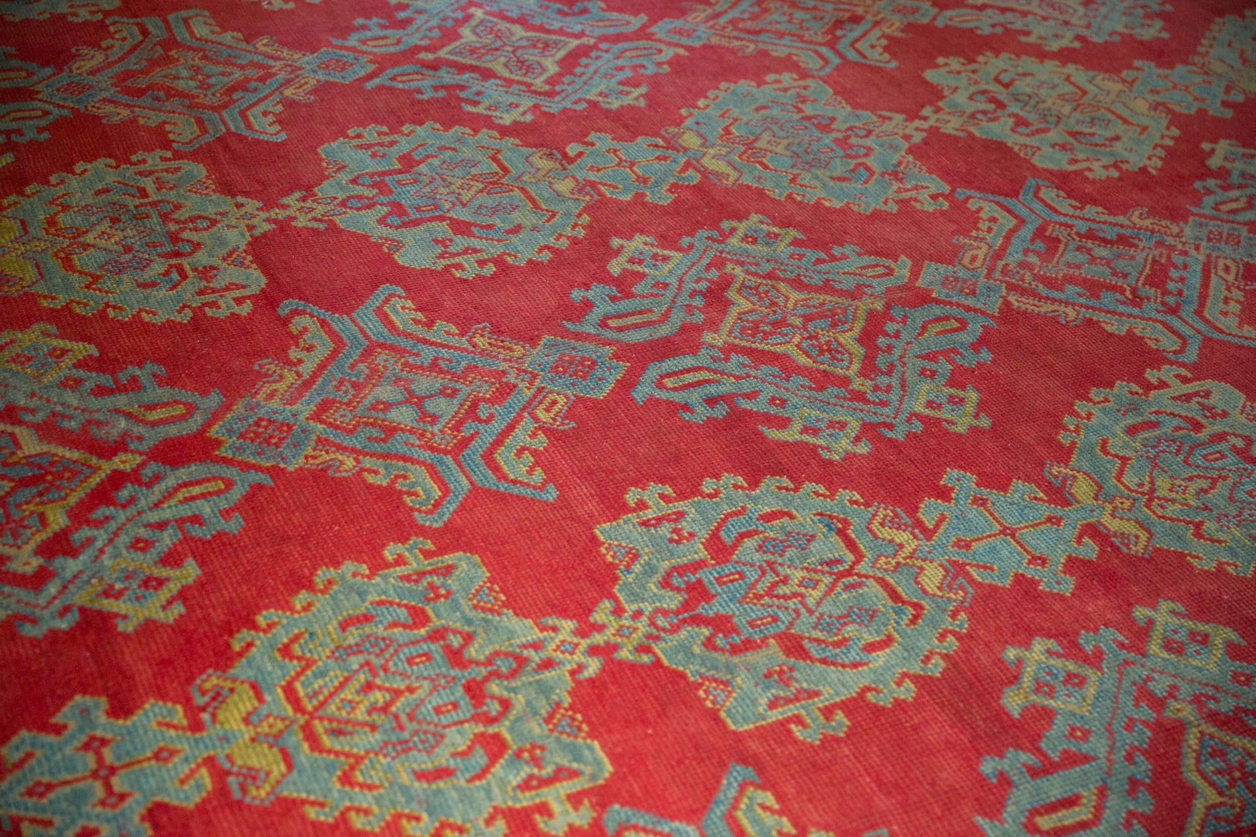Vintage Turkish Oushak Carpet — 1940s | 11'9" x 13'8"