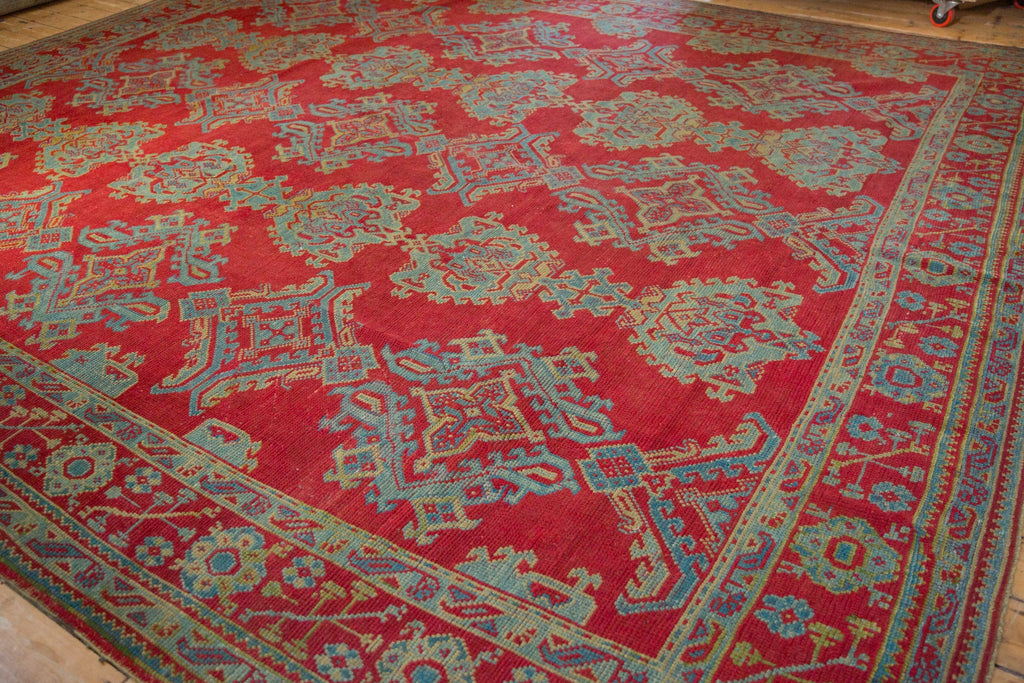Vintage Turkish Oushak Carpet — 1940s | 11'9" x 13'8"
