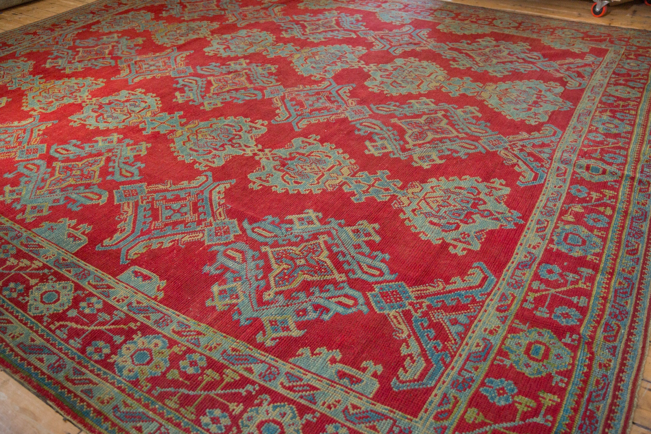 Vintage Turkish Oushak Carpet — 1940s | 11'9" x 13'8"
