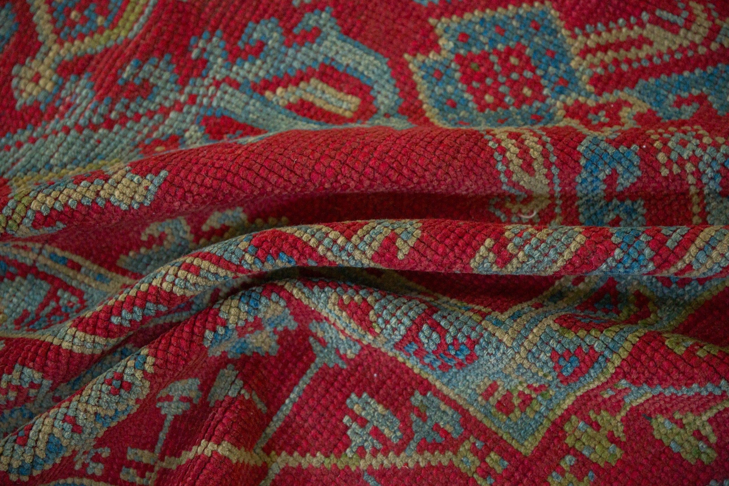 Vintage Turkish Oushak Carpet — 1940s | 11'9" x 13'8"