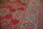 Antique Turkish Oushak Carpet — 1920s | 13'6" × 15'